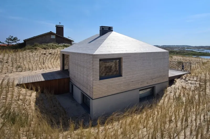 Camouflage galore - vakantiehuisje, verscholen in de duinen