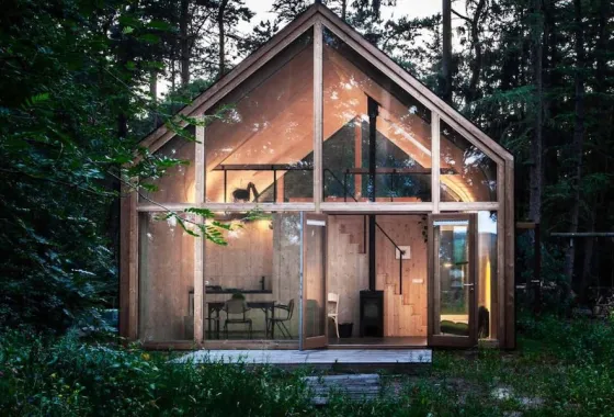Atelier in het bos van Giethmen