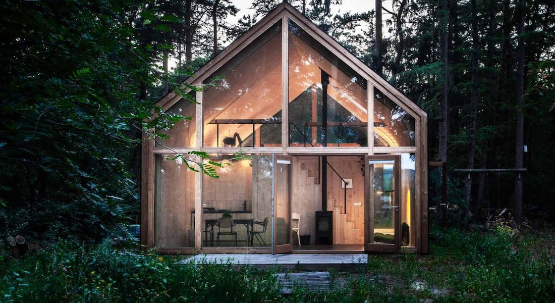 Atelier in het bos van Giethmen