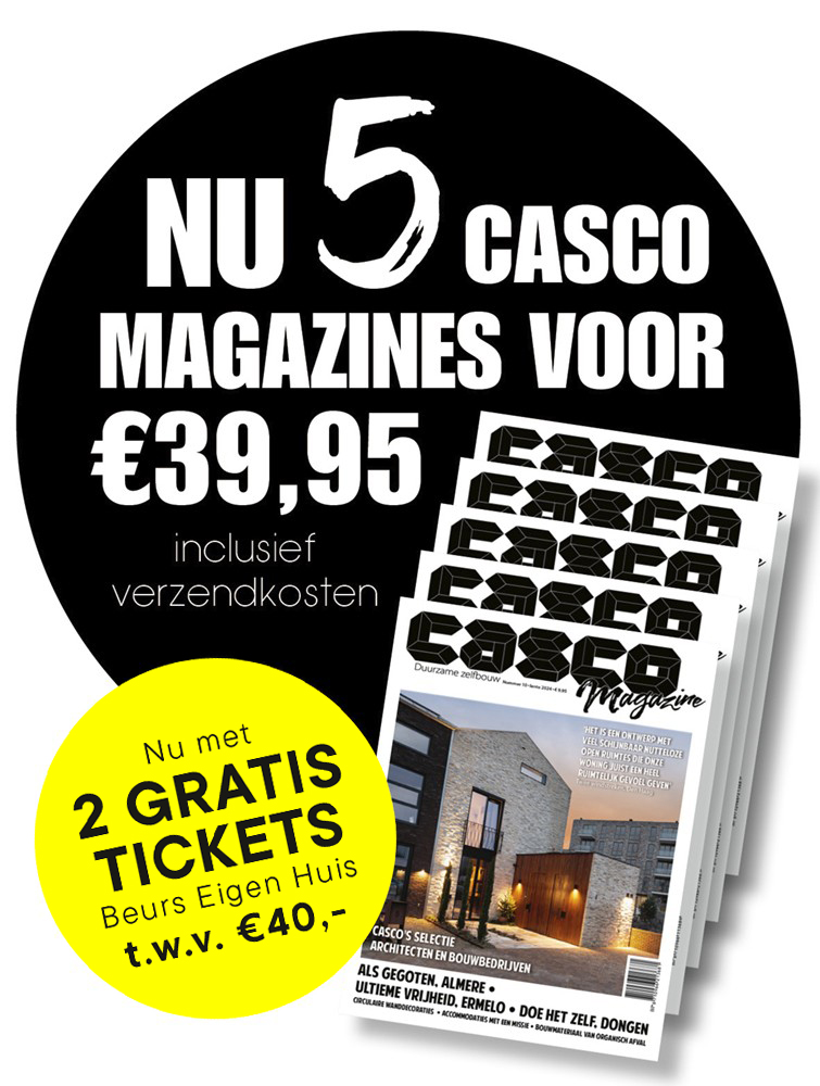 5 edities van Casco magazine voor 39,95 (inclusief verzendkosten)
