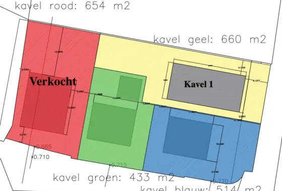 Bouwgrond Dorpsstraat/Burgwal - Kavel 1 -Kavel 2 -Kavel 3