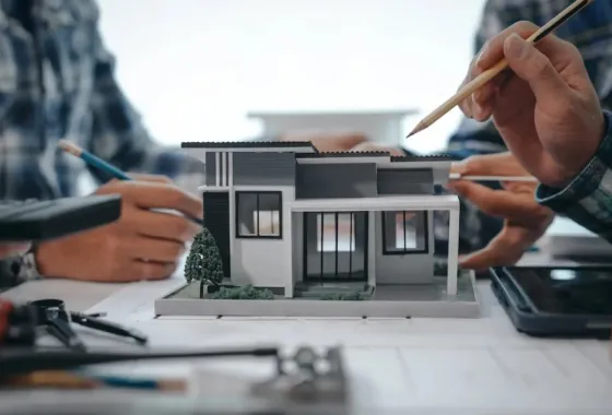 Het bouwen van een moderne woning