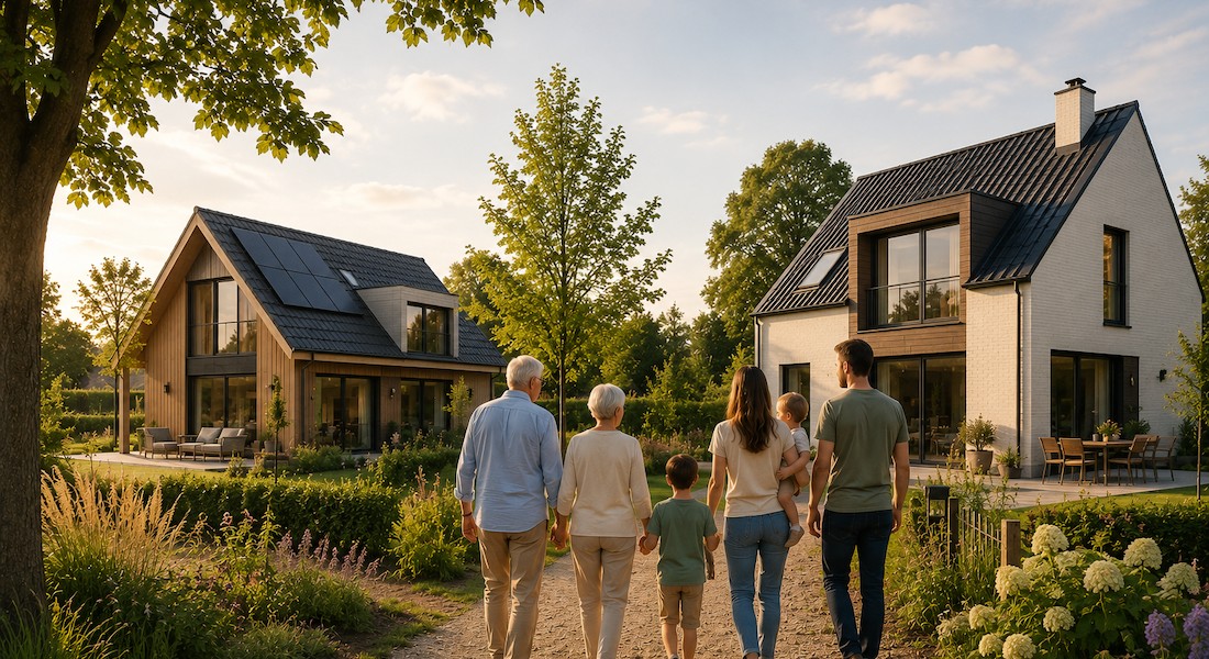 Een bouwkavel kopen met familie