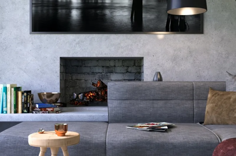 Nieuwbouwwoning met haard