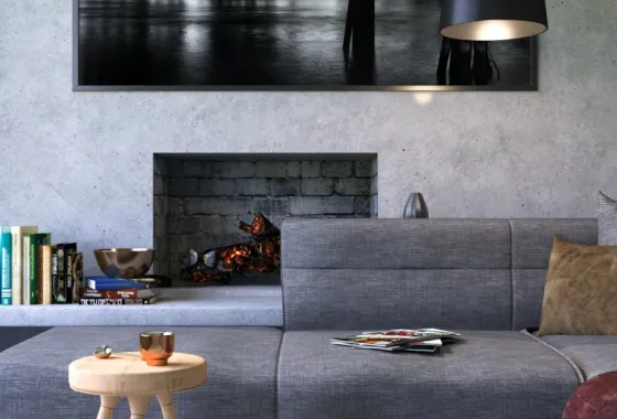 Nieuwbouwwoning met haard